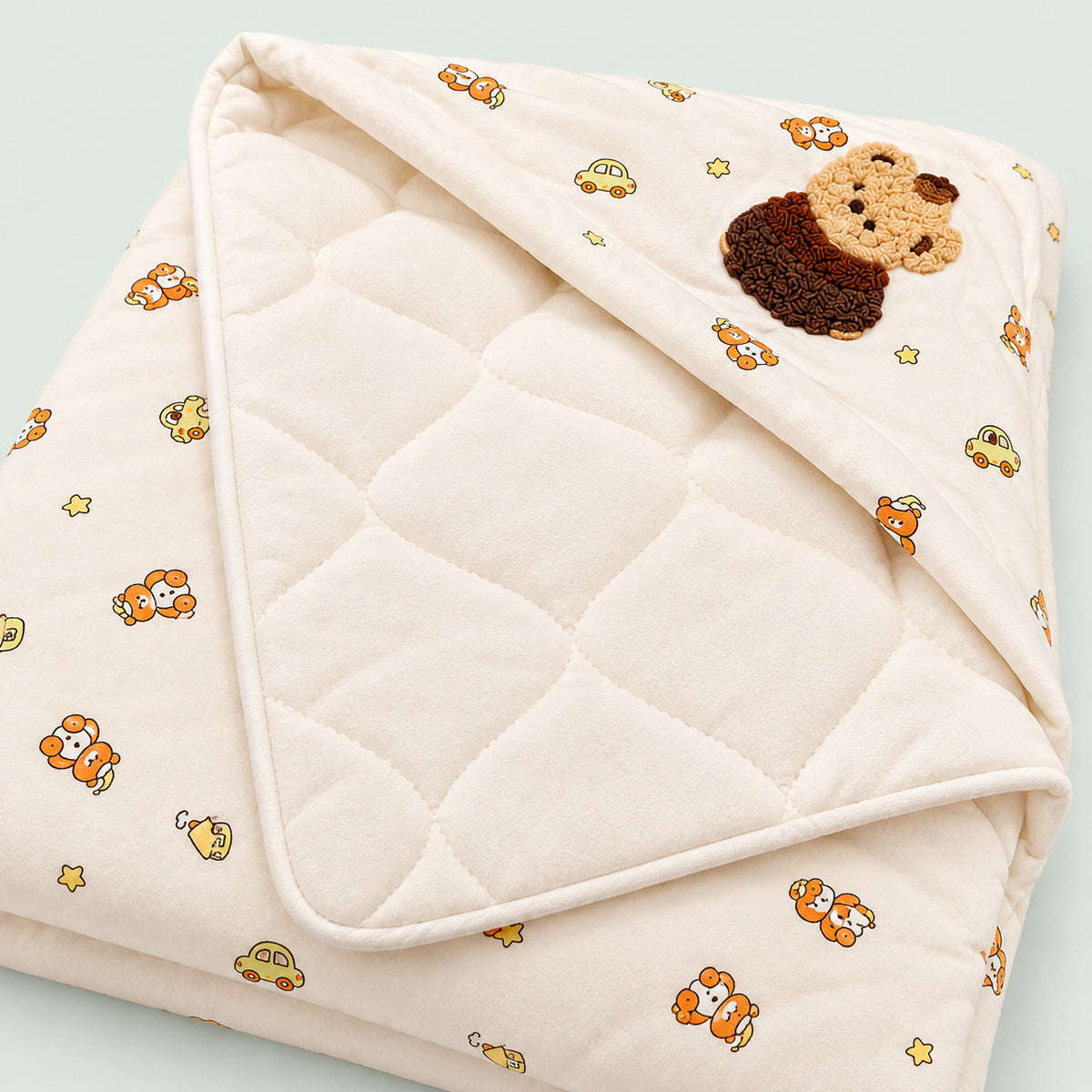Premium Wrapper | Baby Blanket | Teddy &  Car
