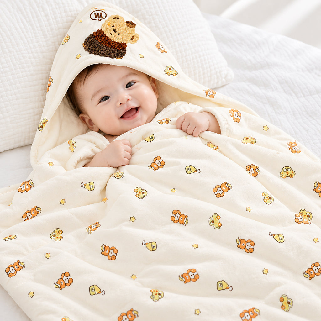 Premium Wrapper | Baby Blanket | Teddy &  Car
