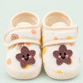 Soft Newborn Baby Booties with Adjustable Strap | Brown Star Design|