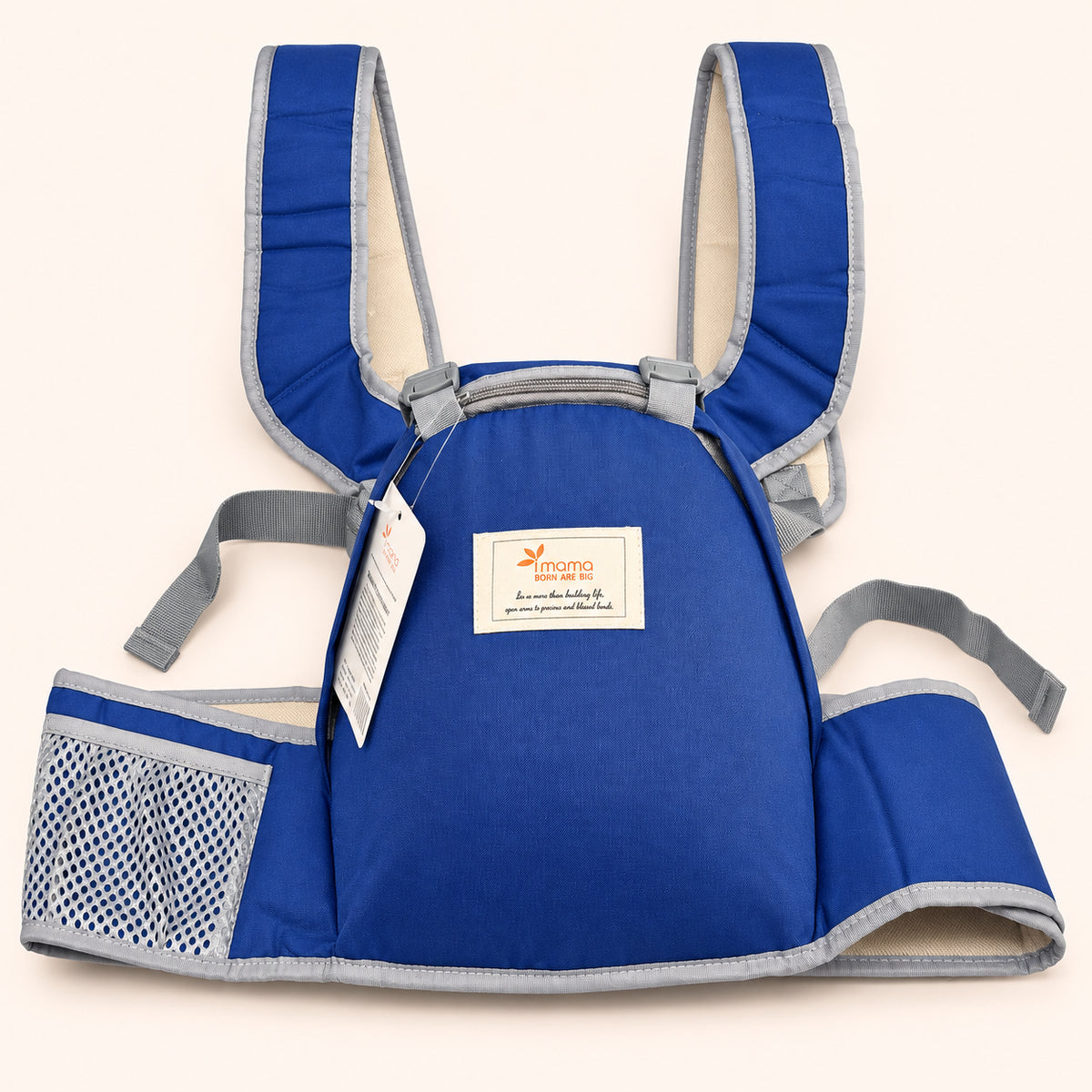 Breathable Front Carry Baby Carrier with Adjustable Support|Blue|