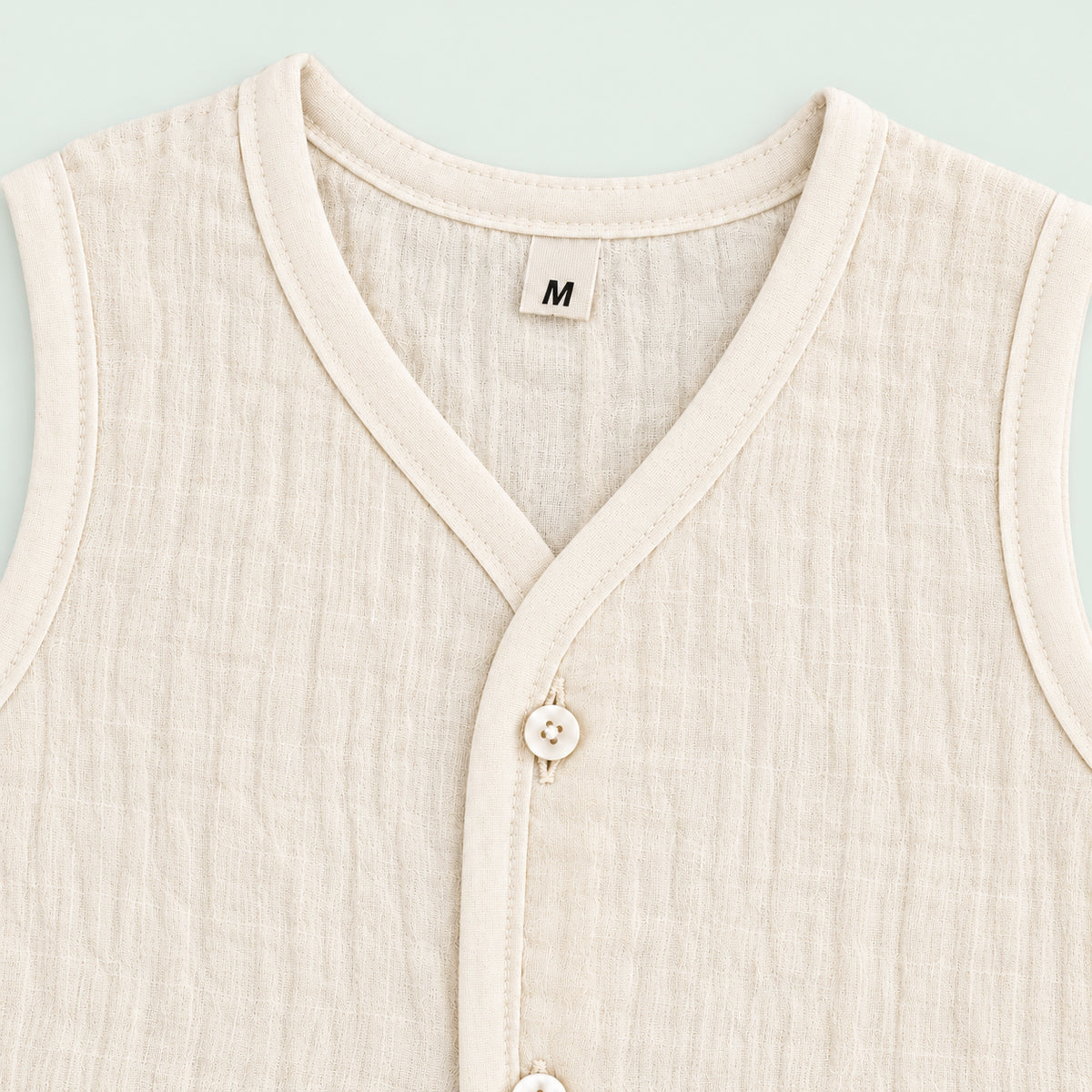 Soft Muslin Jabala for Newborn Baby |Cream|