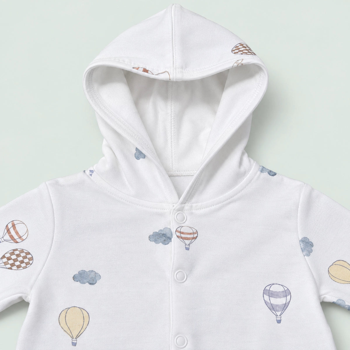 Baby Hooded Button Sleepsuit Parachute | 0-3 Months | Romper