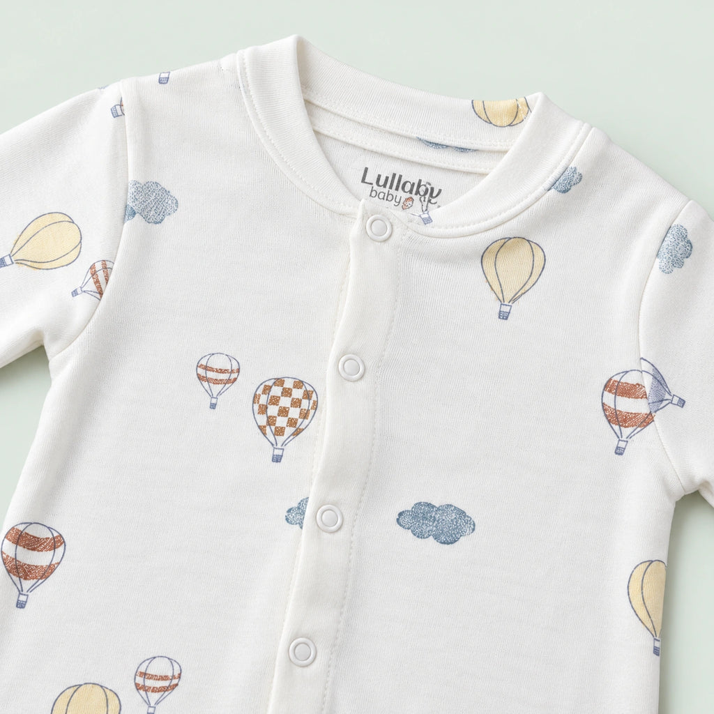 Baby Button Sleepsuit | 0-3 Months | Romper|
