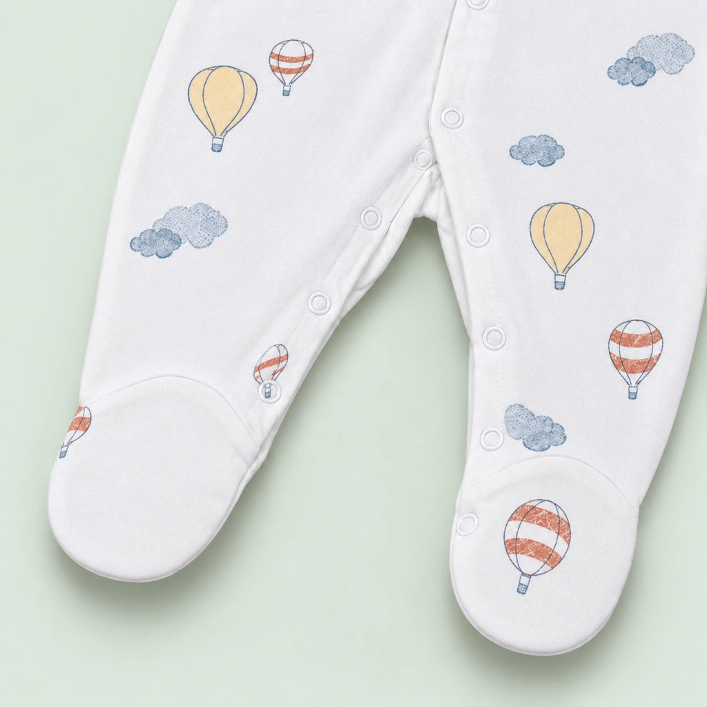 Baby Button Sleepsuit | 0-3 Months | Romper|