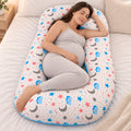 G-Shaped Full Body Pregnancy & Maternity Pillow|Blue|