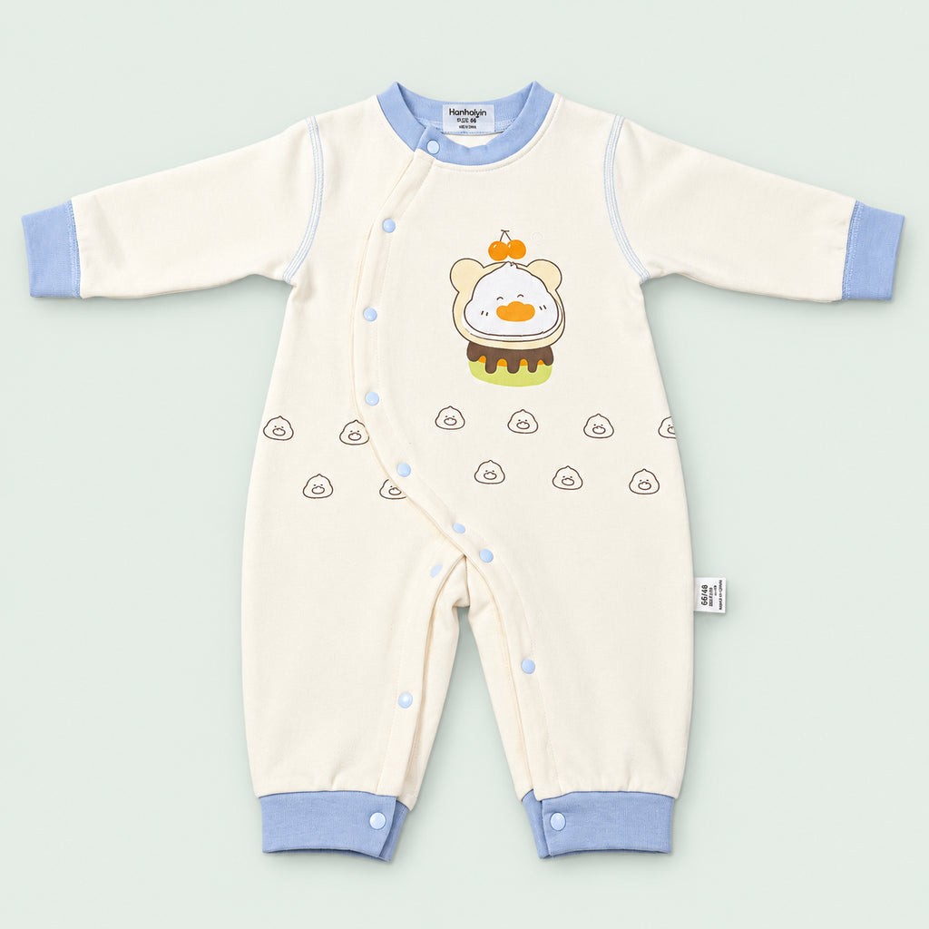 Newborn Baby Full Sleeve Romper|Blue|