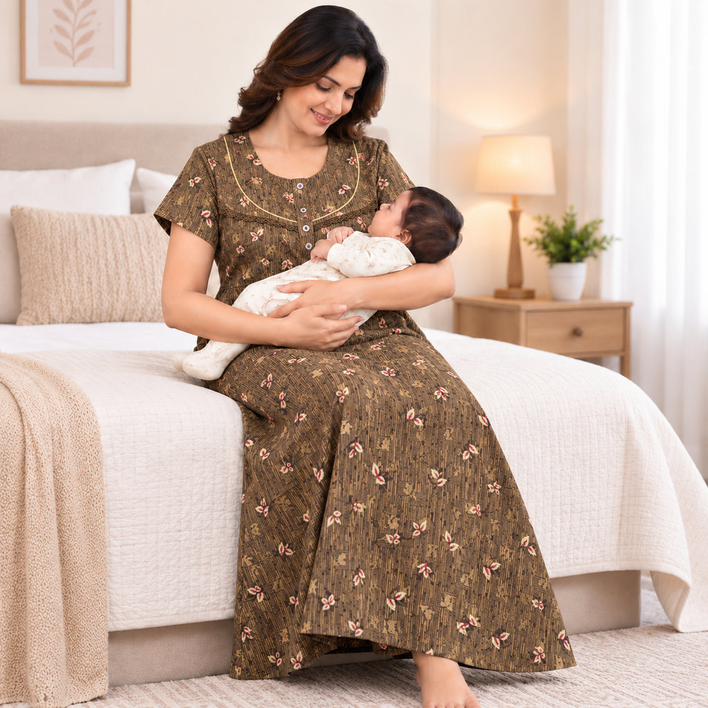 Feeding Nighty / Maternity Nursing Nighty XL