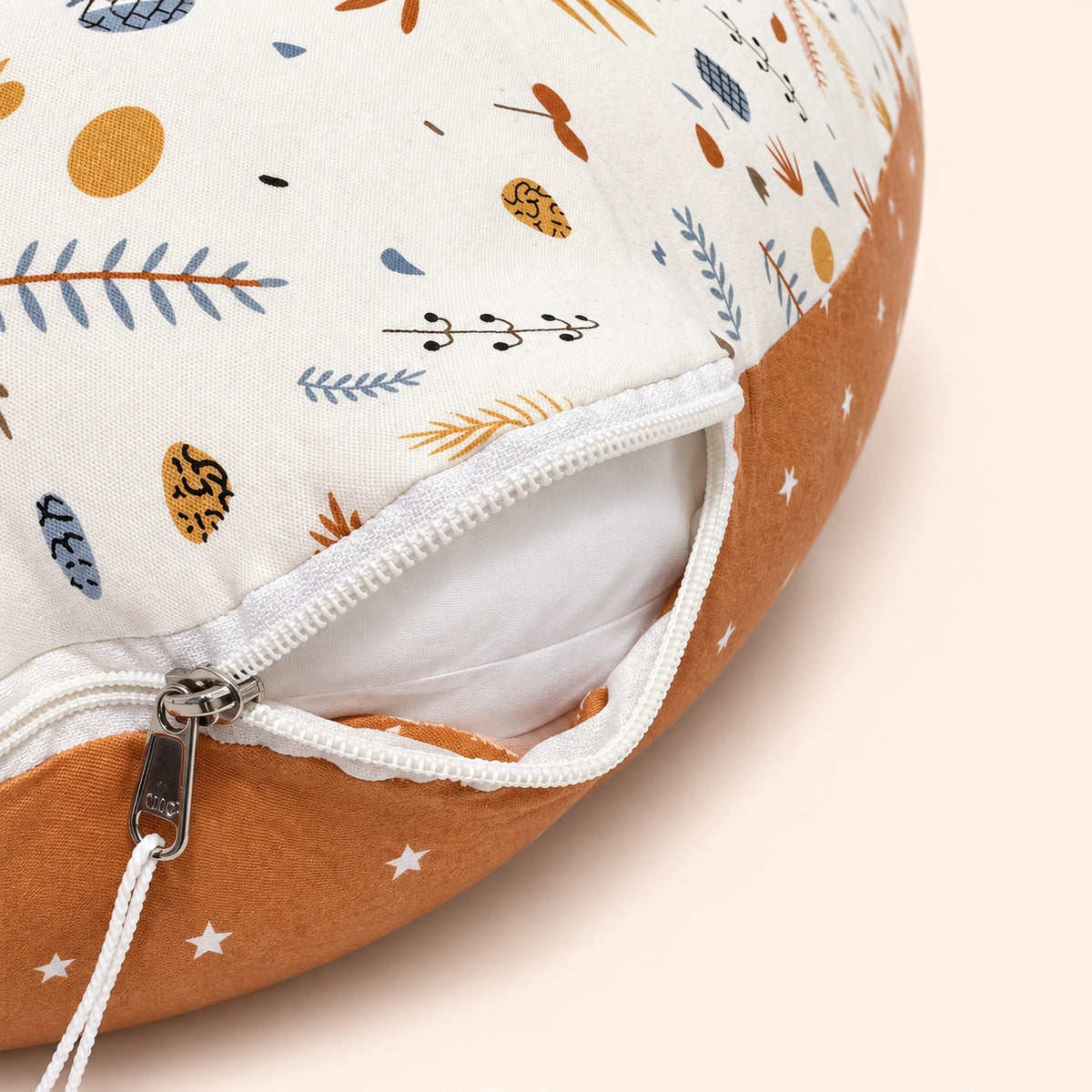 G-Shaped Full Body Pregnancy Pillow & Maternity Pillow|Botanical Brown|
