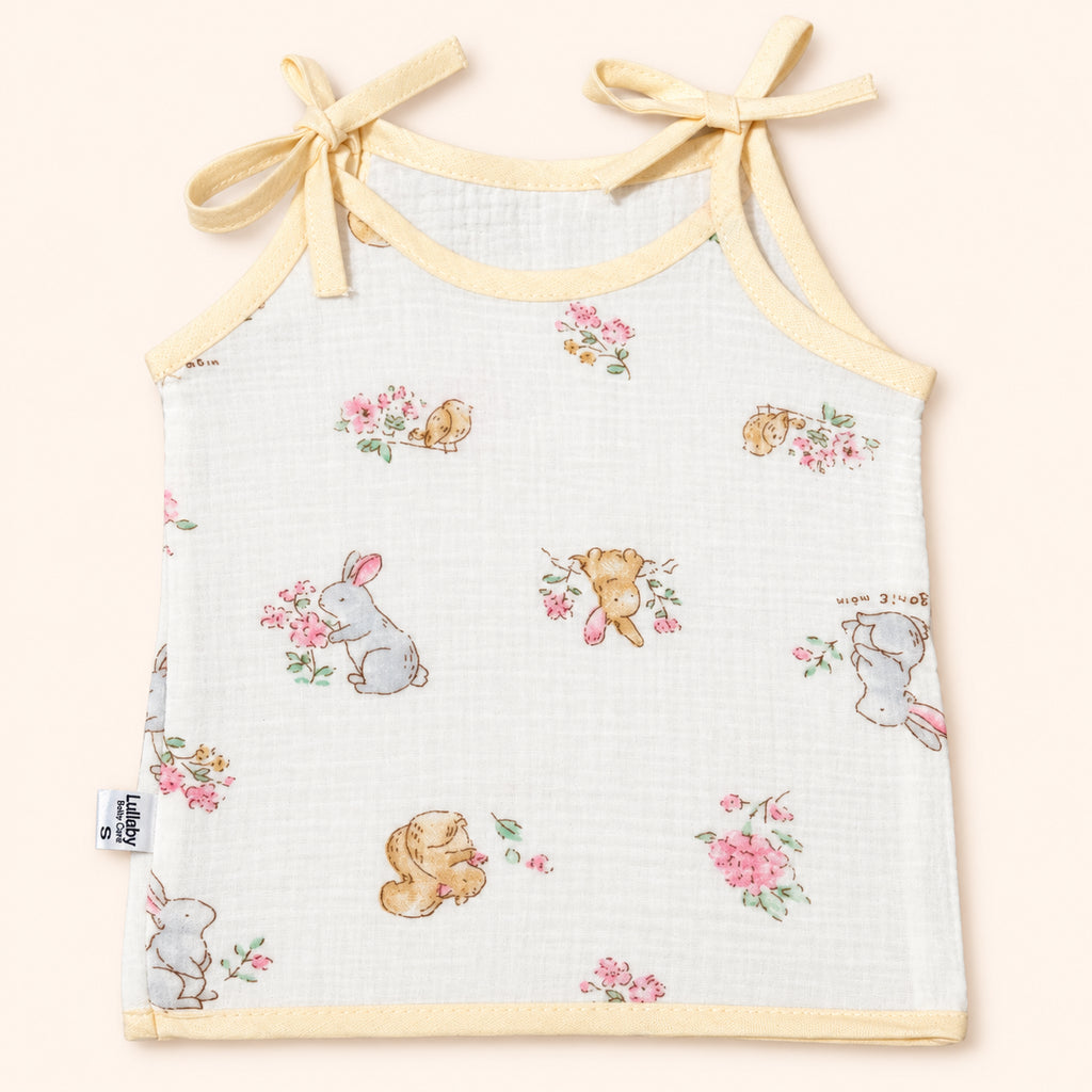 Soft Muslin Tie-Up Jabala for Newborn Baby|Bunny|