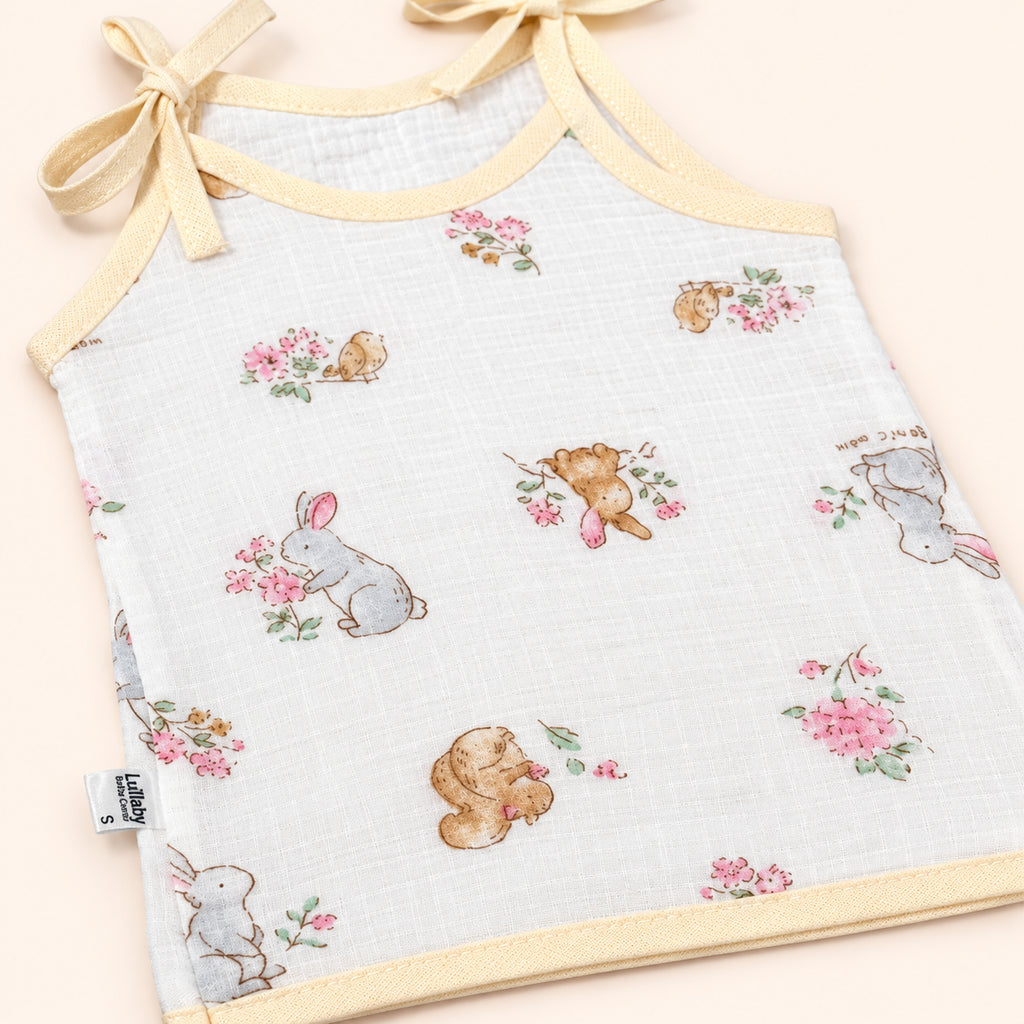 Soft Muslin Tie-Up Jabala for Newborn Baby|Bunny|