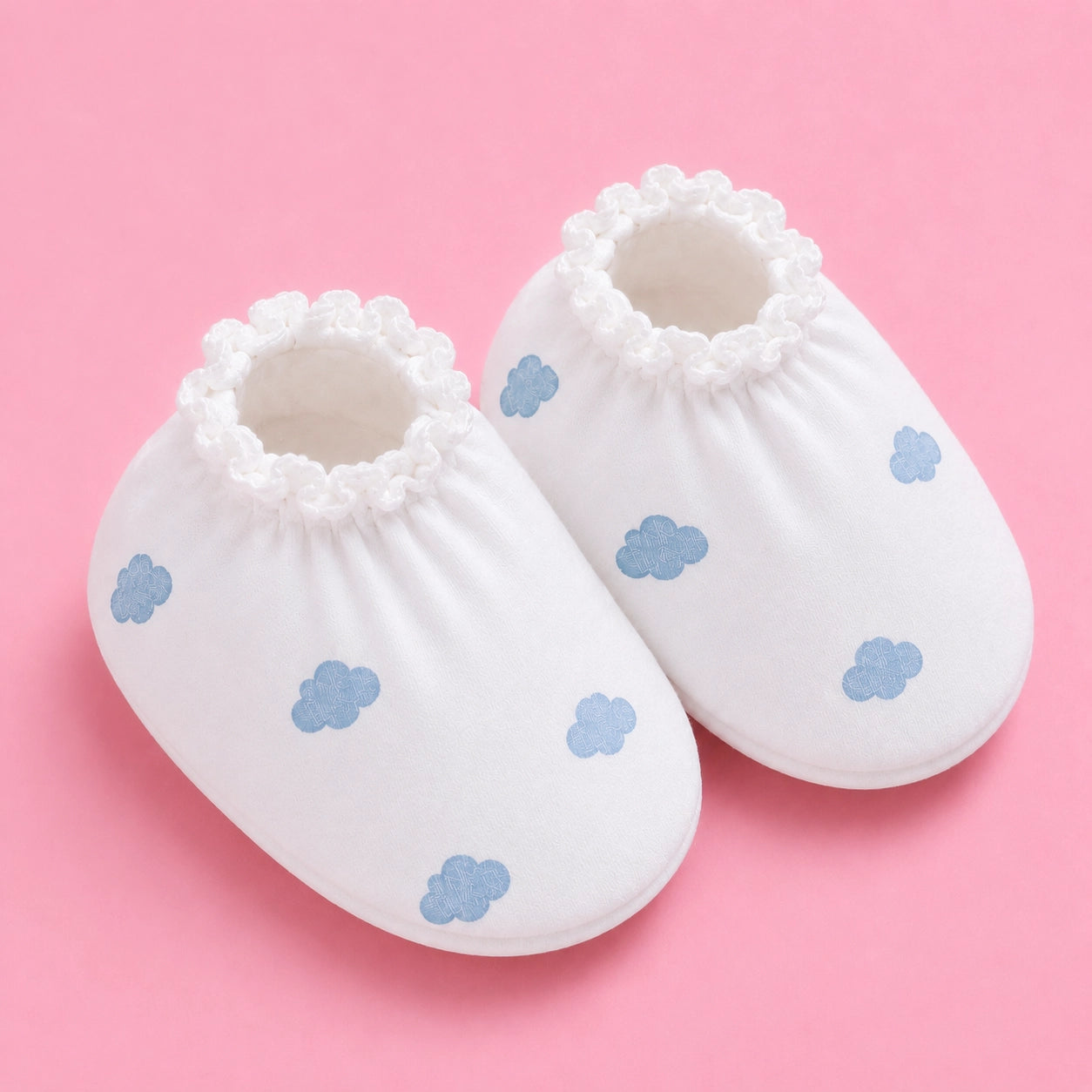 Baby Cap, Mittens & Booties Set Cloud