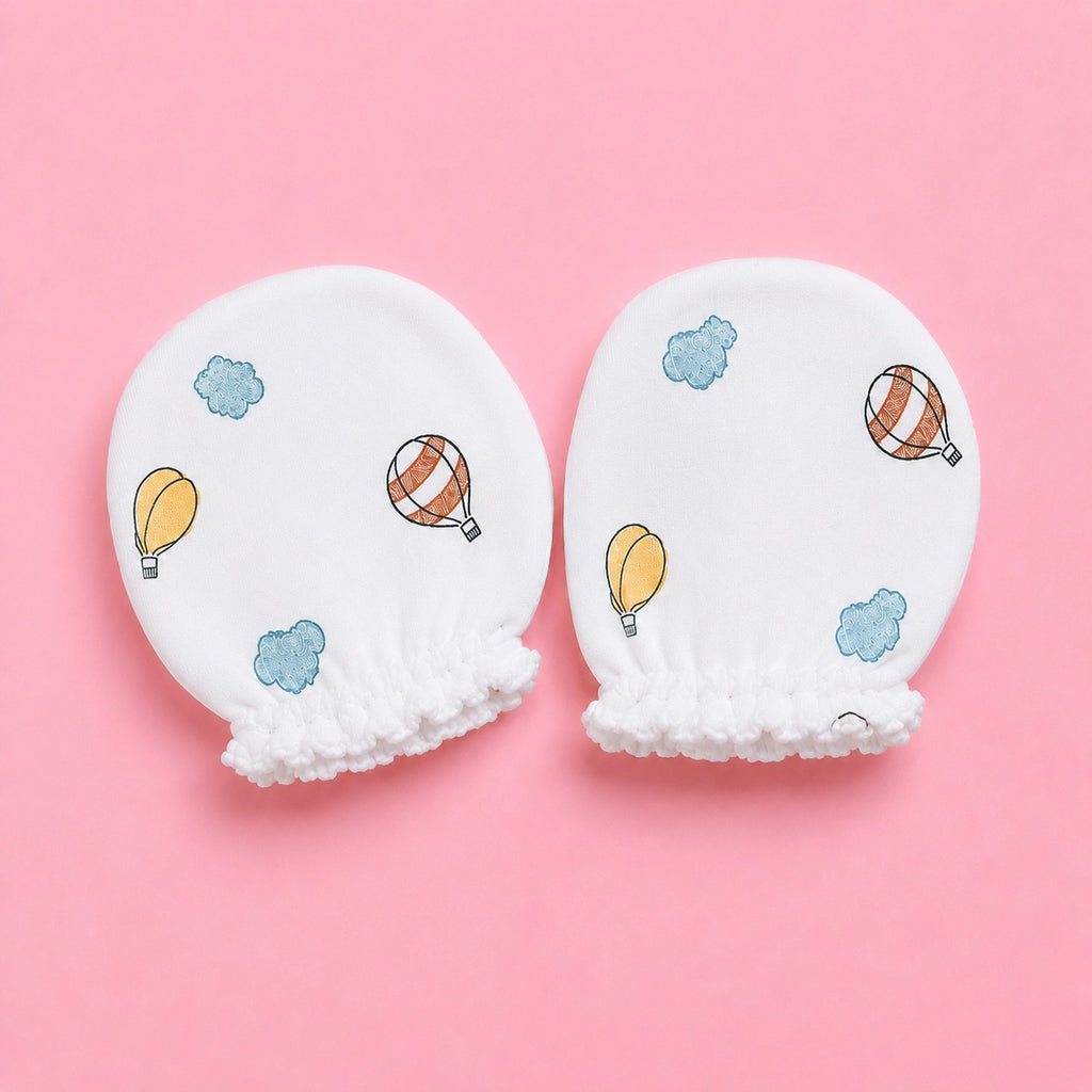 Baby Cap, Mittens & Booties Set Parachute