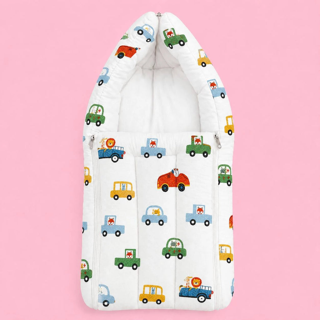 Baby Sleeping Bag And Carry Nest | Car |  Bedding Set New Born Baby | Portable And Travel Friendly | 0-3 Months