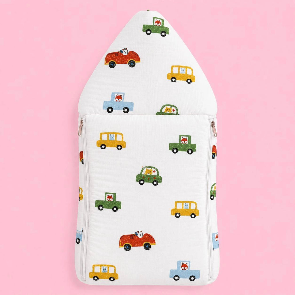 Baby Sleeping Bag And Carry Nest | Car |  Bedding Set New Born Baby | Portable And Travel Friendly | 0-3 Months