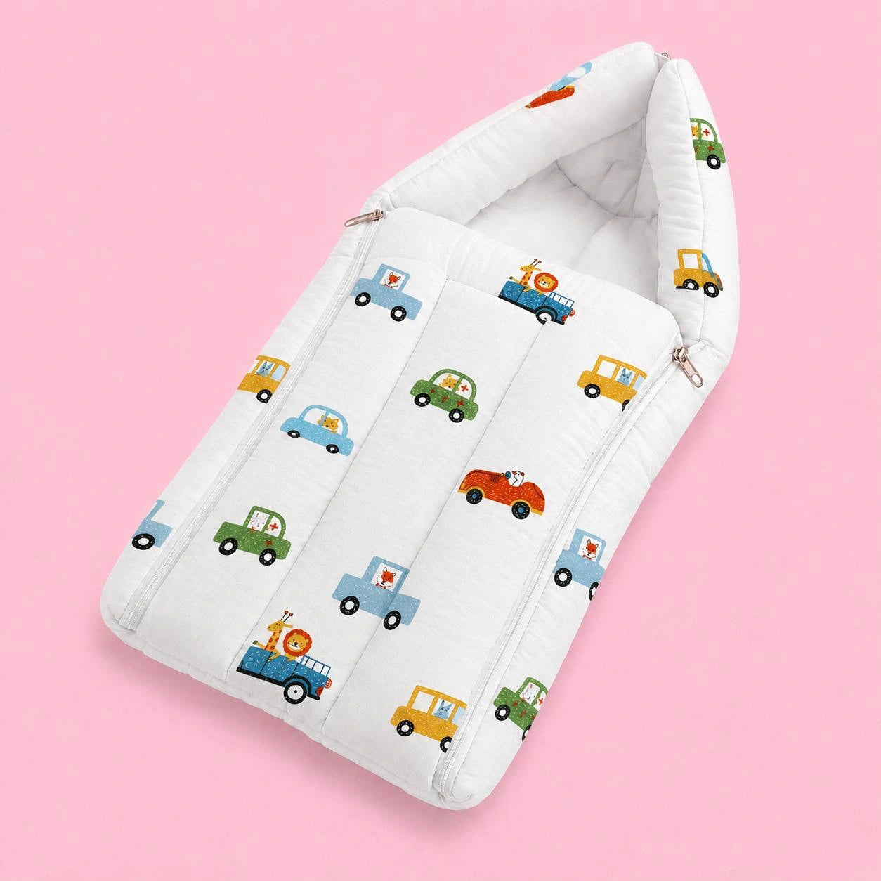 Baby Sleeping Bag And Carry Nest | Car |  Bedding Set New Born Baby | Portable And Travel Friendly | 0-3 Months