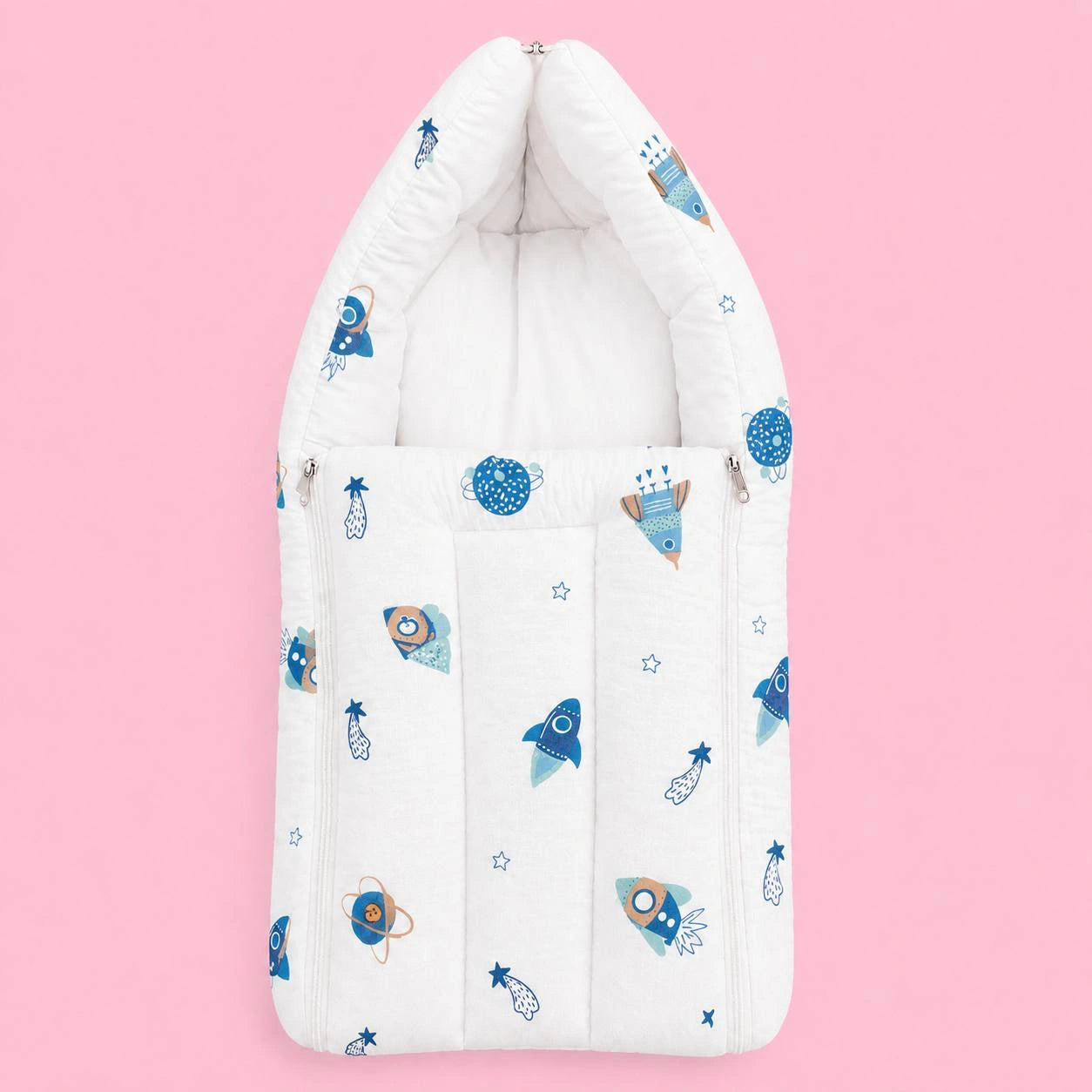 Baby Sleeping Bag And Carry Nest | Space |  Bedding Set New Born Baby | Portable And Travel Friendly | 0-3 Months