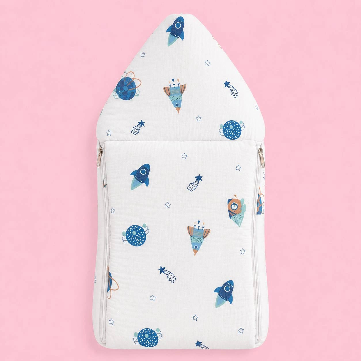 Baby Sleeping Bag And Carry Nest | Space |  Bedding Set New Born Baby | Portable And Travel Friendly | 0-3 Months