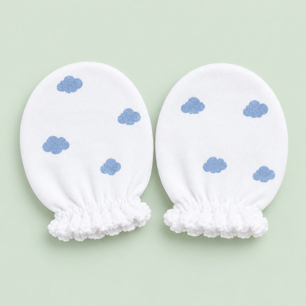 Baby Cap, Mittens & Booties Set Cloud