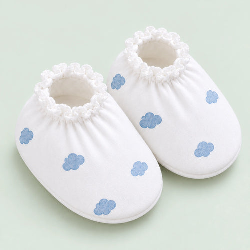 Baby Cap, Mittens & Booties Set Cloud