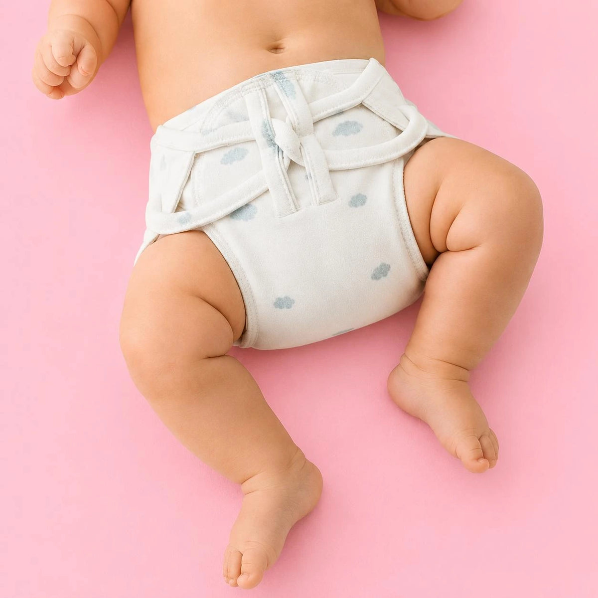 Soft Cotton Reusable Cloth Nappy for Newborn Baby |Cloud|