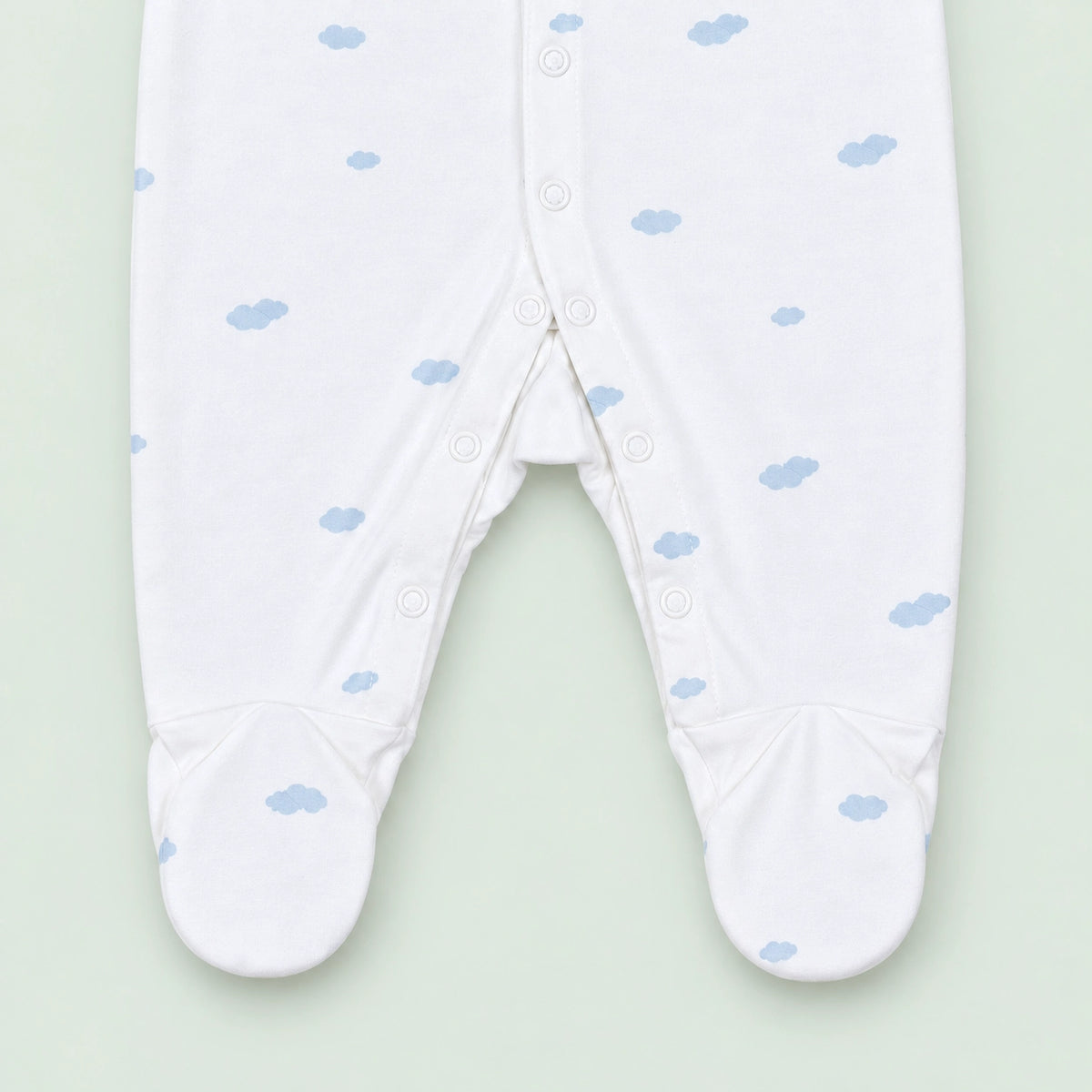 Baby Hooded Button Sleepsuit | 0-3 Months | Romper