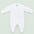 Baby Button Sleepsuit Cloud| 0-3 Months | Romper