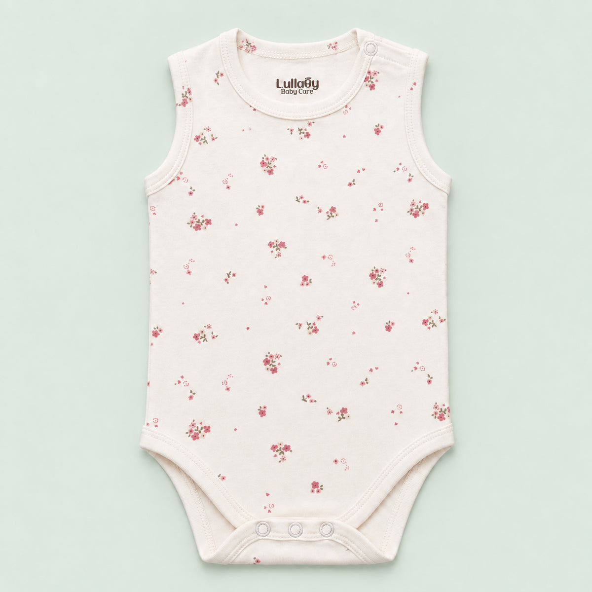 Baby Sleeveless Floral Onesie | Flower | 0-3 Months