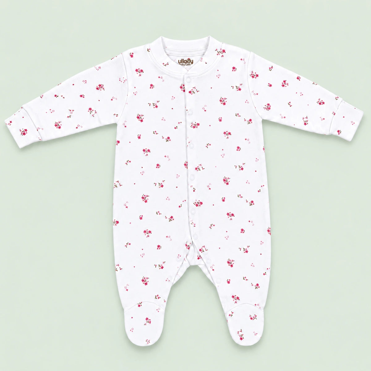 Baby Button Sleepsuit | 0-3 Months | Romper|