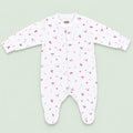 Baby Button Sleepsuit Flower| 0-3 Months | Romper
