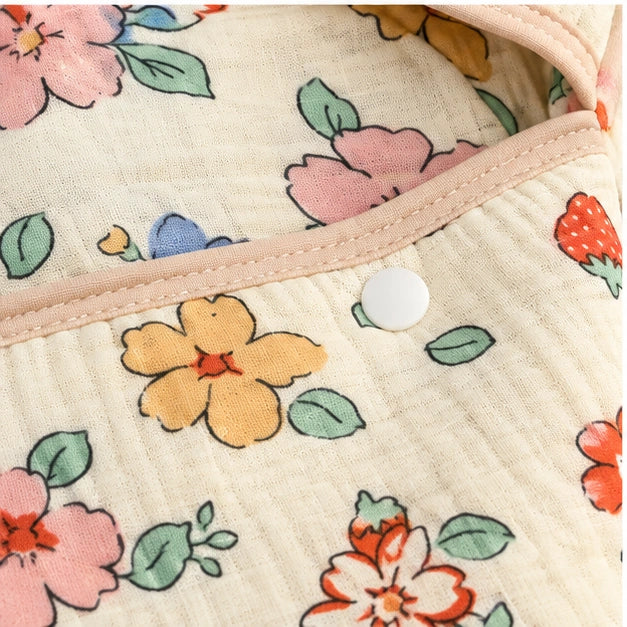 Soft Muslin Baby Swaddle Wrapper with Hood