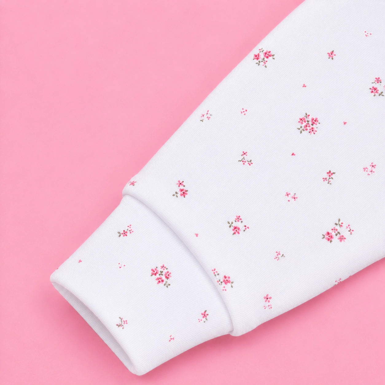 Baby Button Sleepsuit Flower| 0-3 Months | Romper