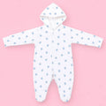 Baby Hooded Zip Sleepsuit Bear| 0-3 Months | Romper