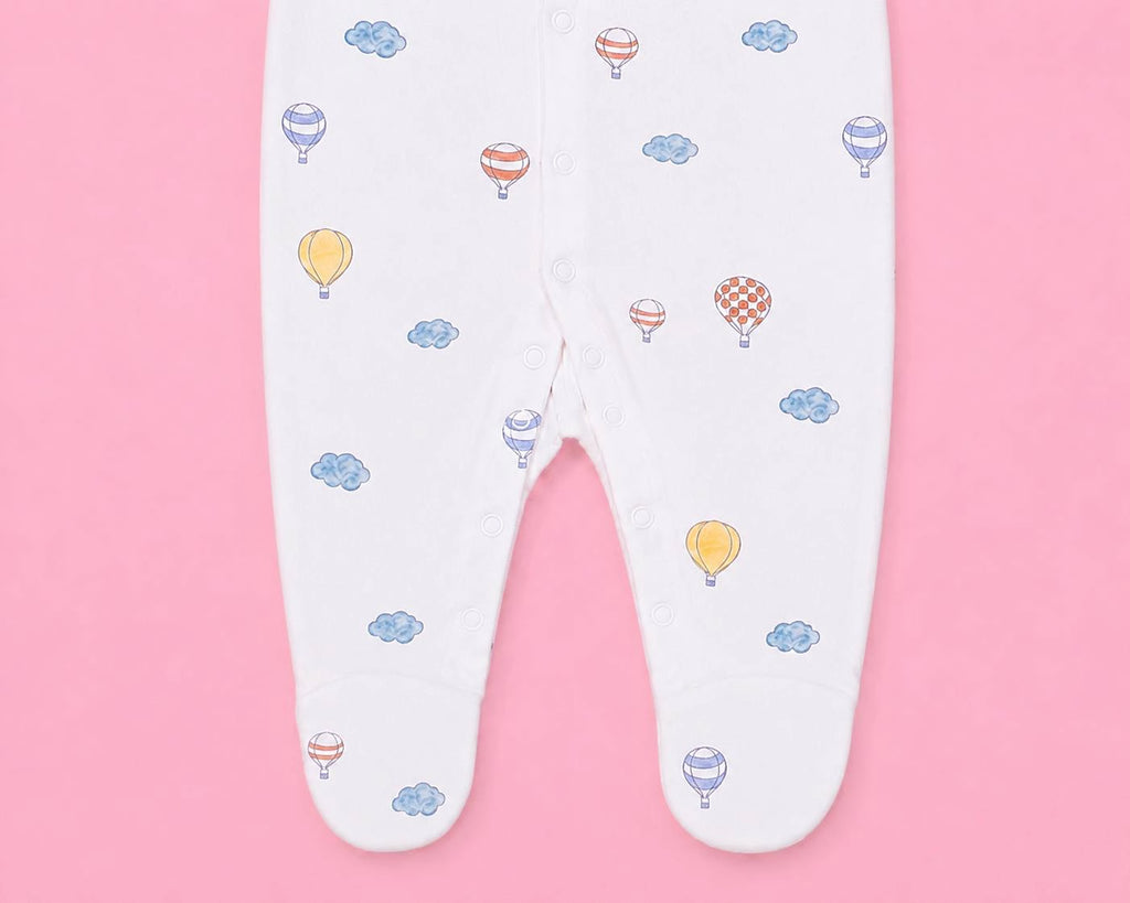 Baby Hooded Zip Sleepsuit Parachute | 0-3 Months | Romper