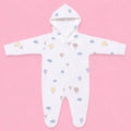 Baby Hooded Zip Sleepsuit Parachute | 0-3 Months | Romper