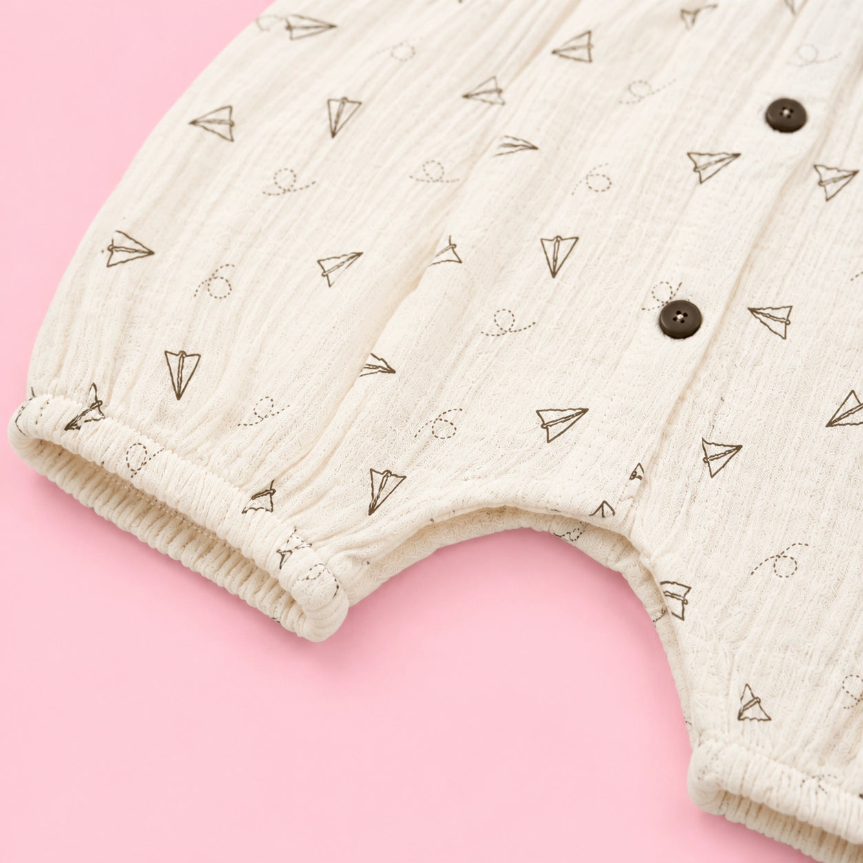 Crinkle Muslin Baby Gurl Romper | 0-3 Months | Romper