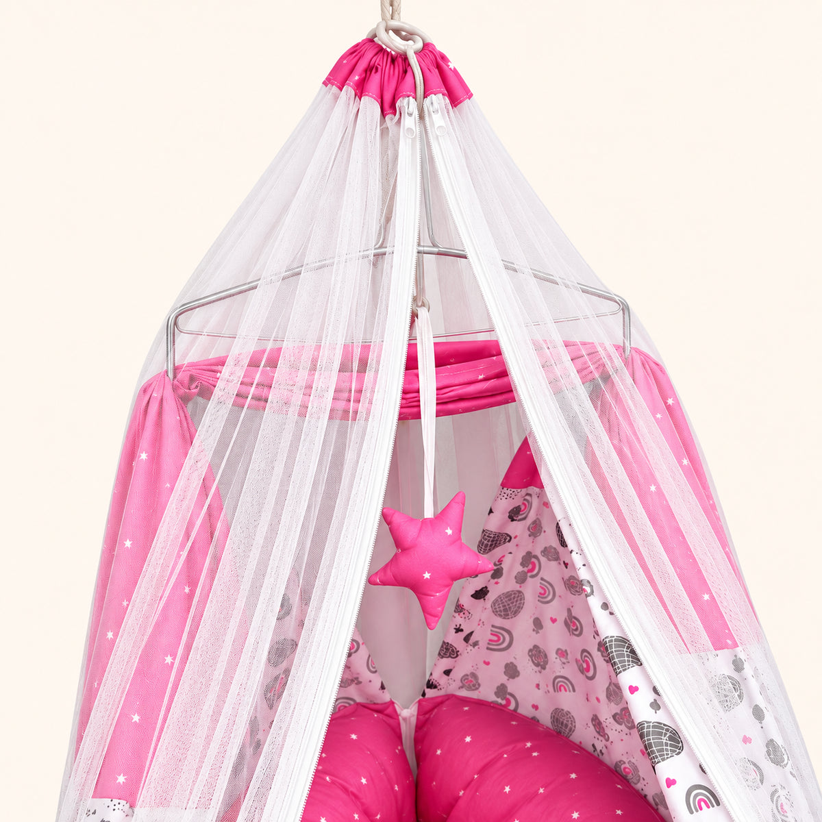 Baby Hanging Cradle with Mosquito Net