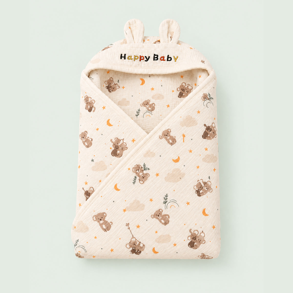 Baby Hooded Swaddle Blanket |Dog|