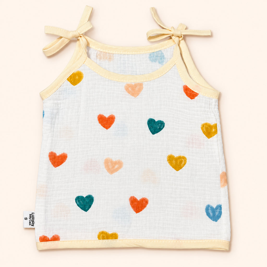 Soft Muslin Tie-Up Jabala for Newborn Baby|Love|