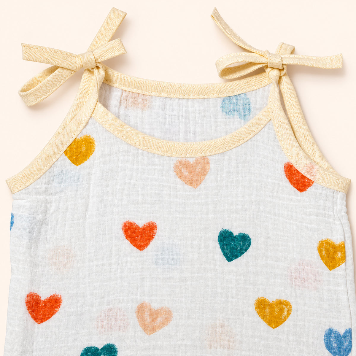 Soft Muslin Tie-Up Jabala for Newborn Baby|Love|