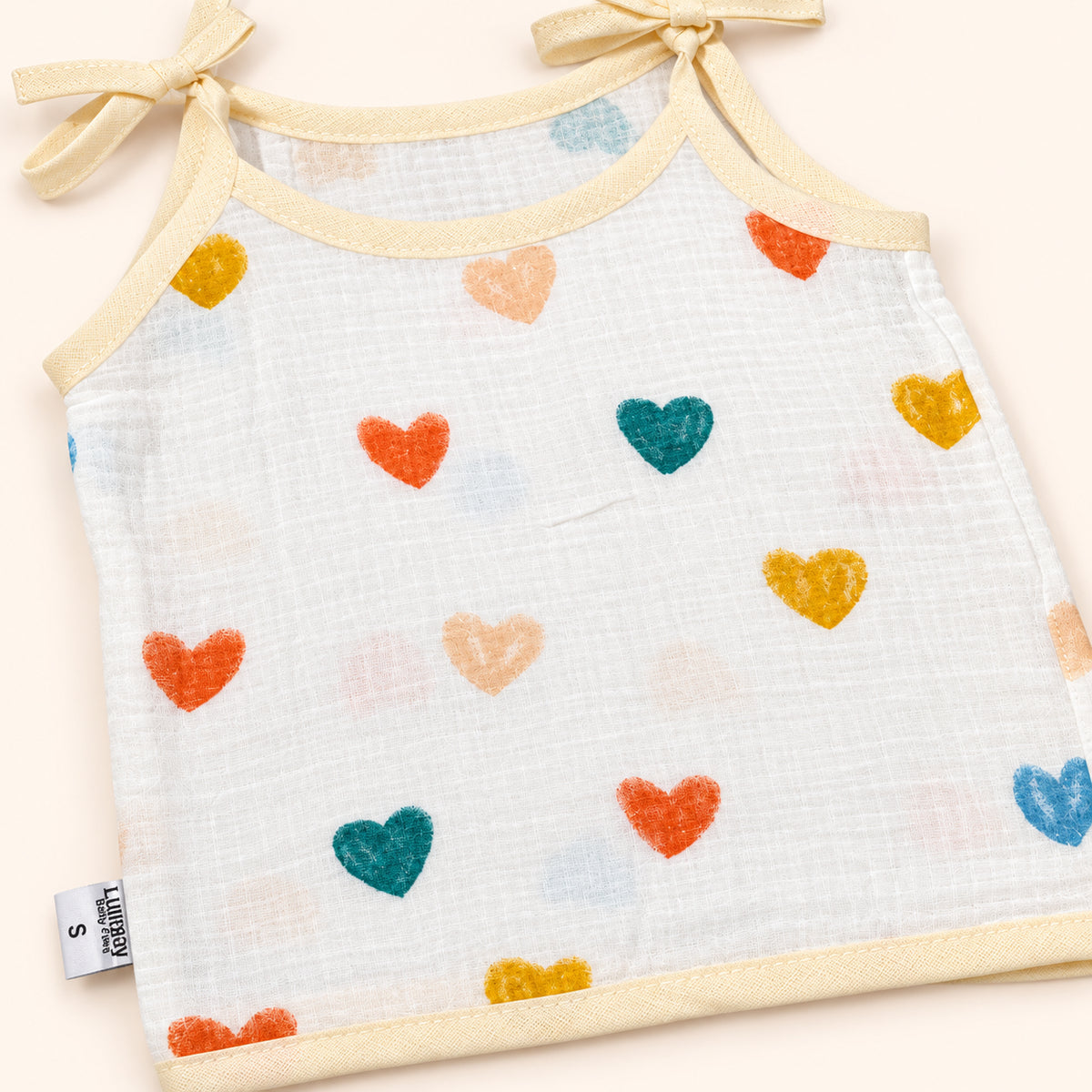 Soft Muslin Tie-Up Jabala for Newborn Baby|Love|