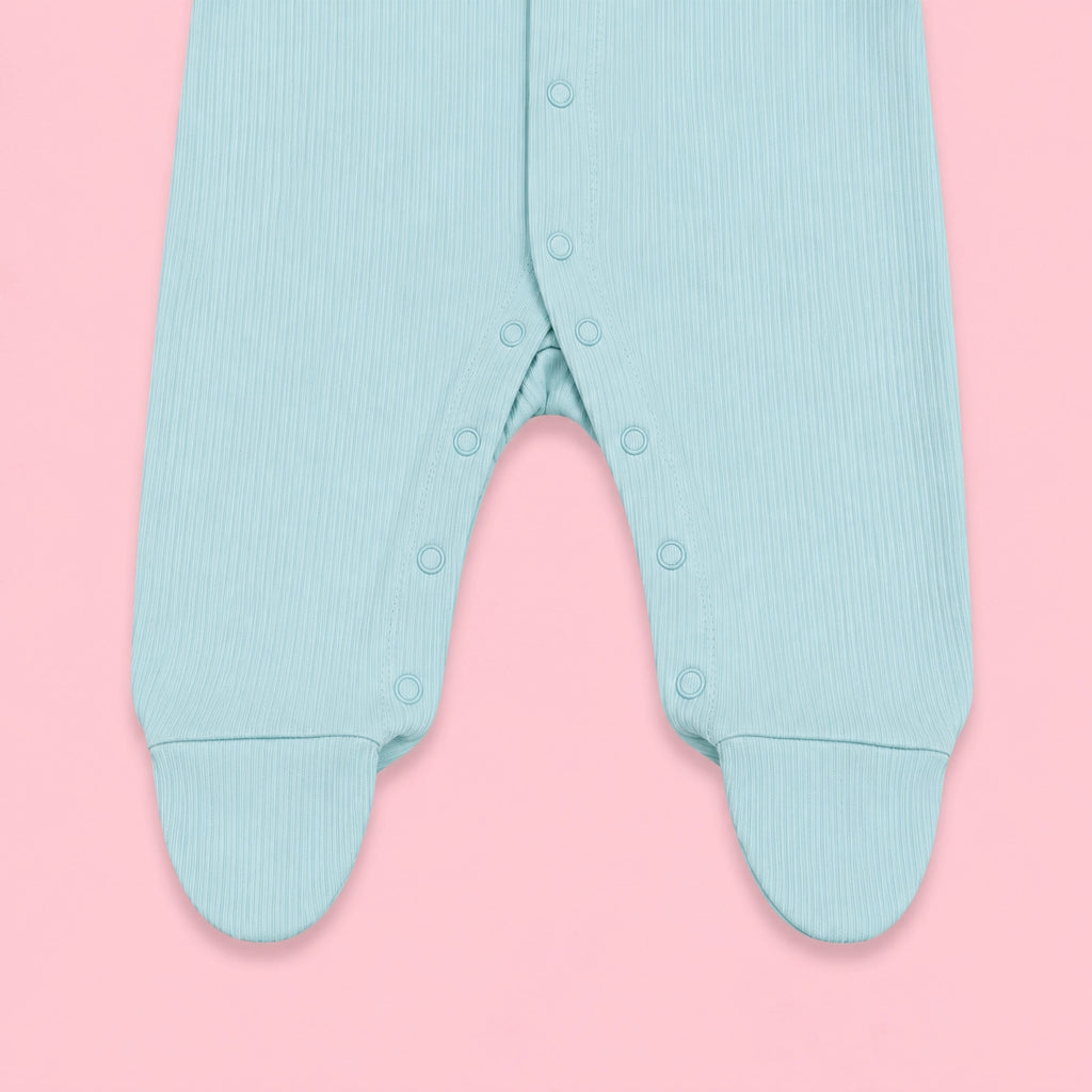Baby Hooded Button  Sleepsuit Bear| 0-3 Months |