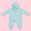 Baby Hooded Button  Sleepsuit Bear| 0-3 Months |