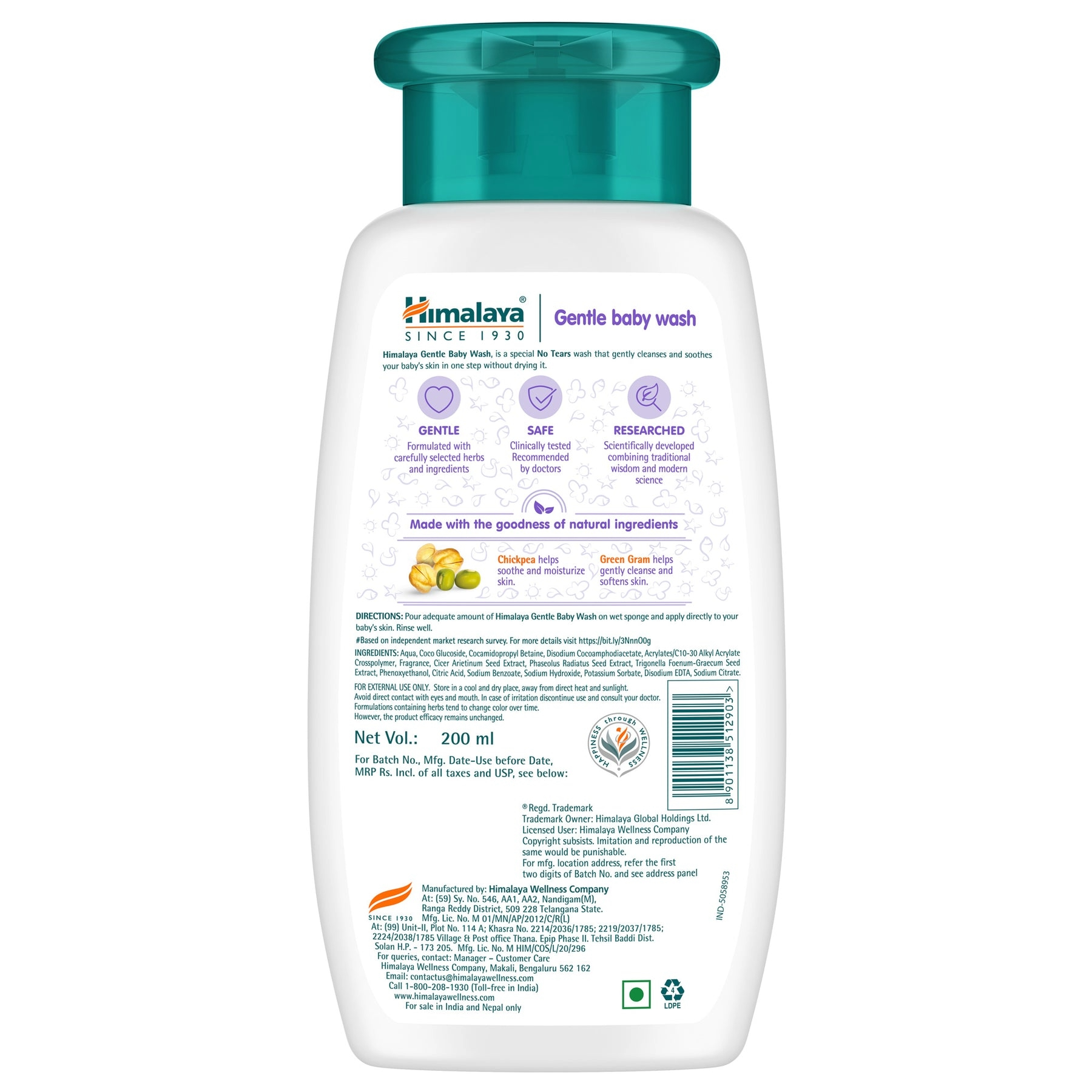Himalaya Gentle Baby Wash 200ml