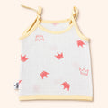 Soft Muslin Tie-Up Jabala for Newborn Baby|Crown|