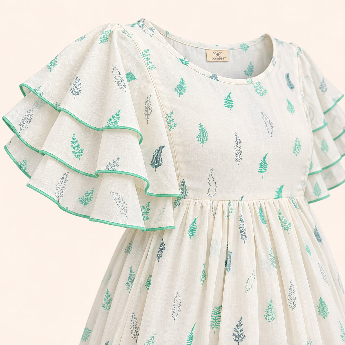 Maternity & Nursing  Dress| Mint Leaf|