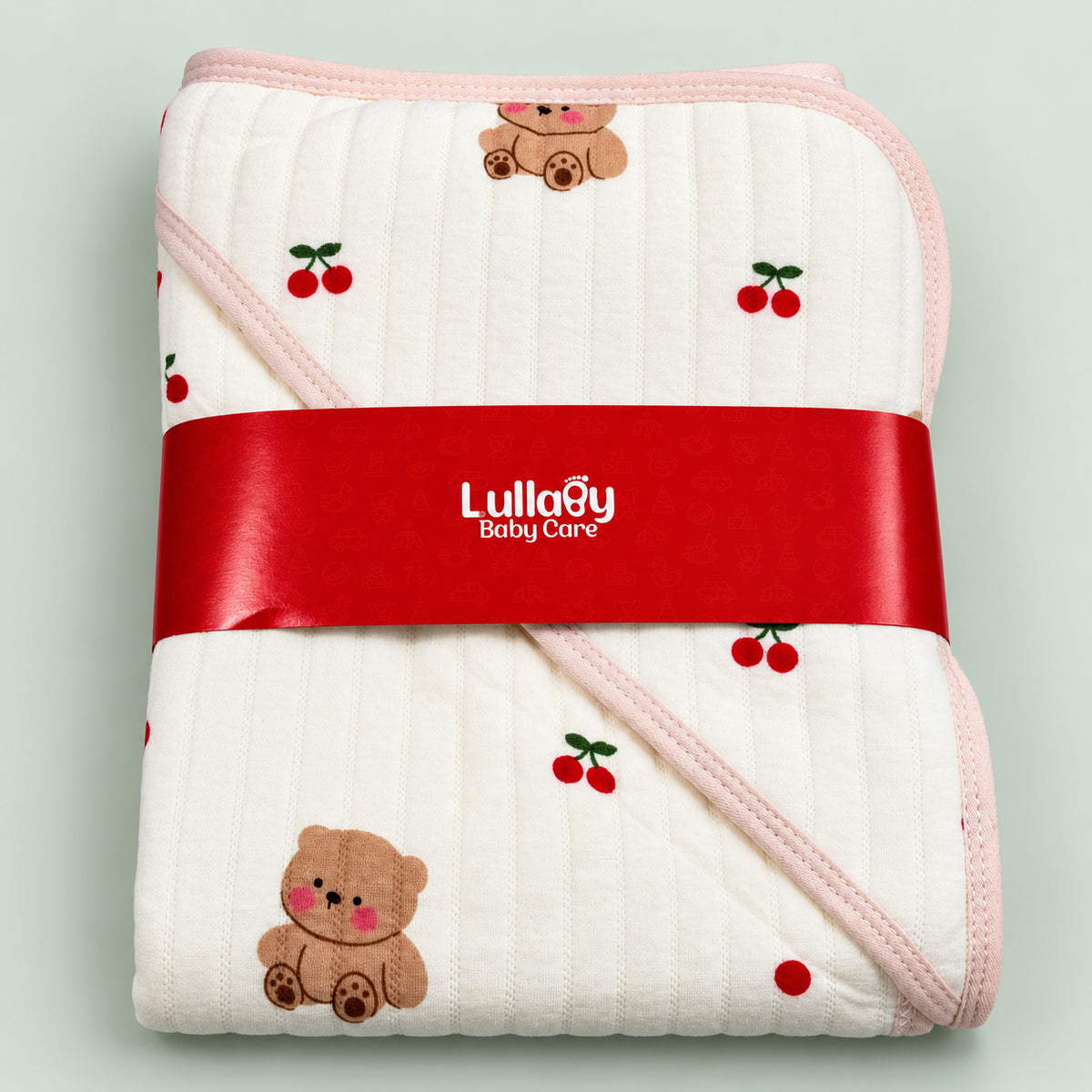 Cotton Hooded Baby Towel – Bear