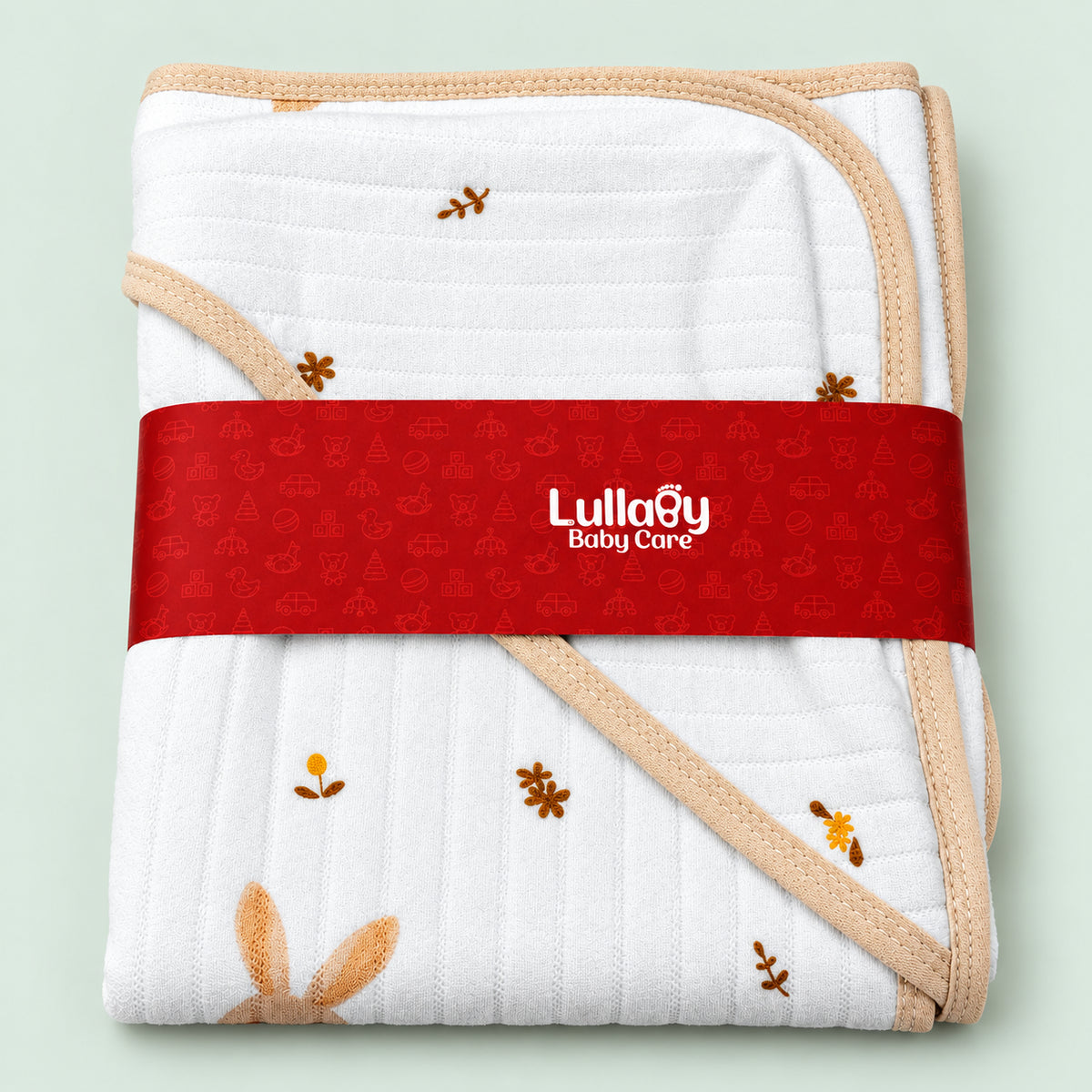Muslin Hooded Baby Towel|Rabbit|