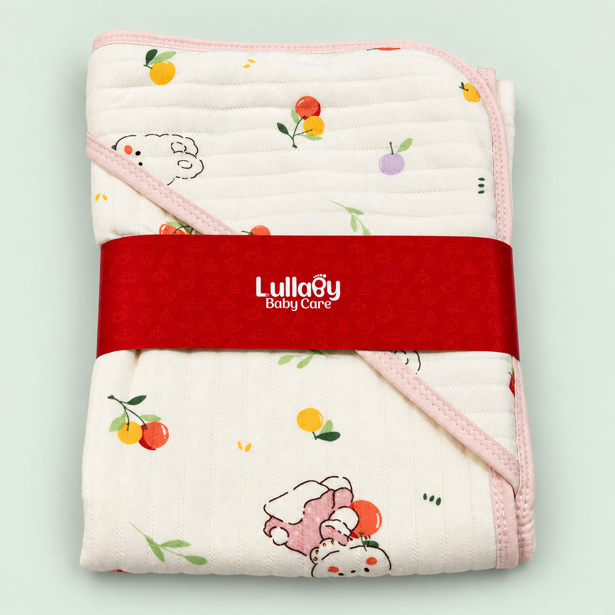 Muslin Hooded Baby Towel|Fruit|