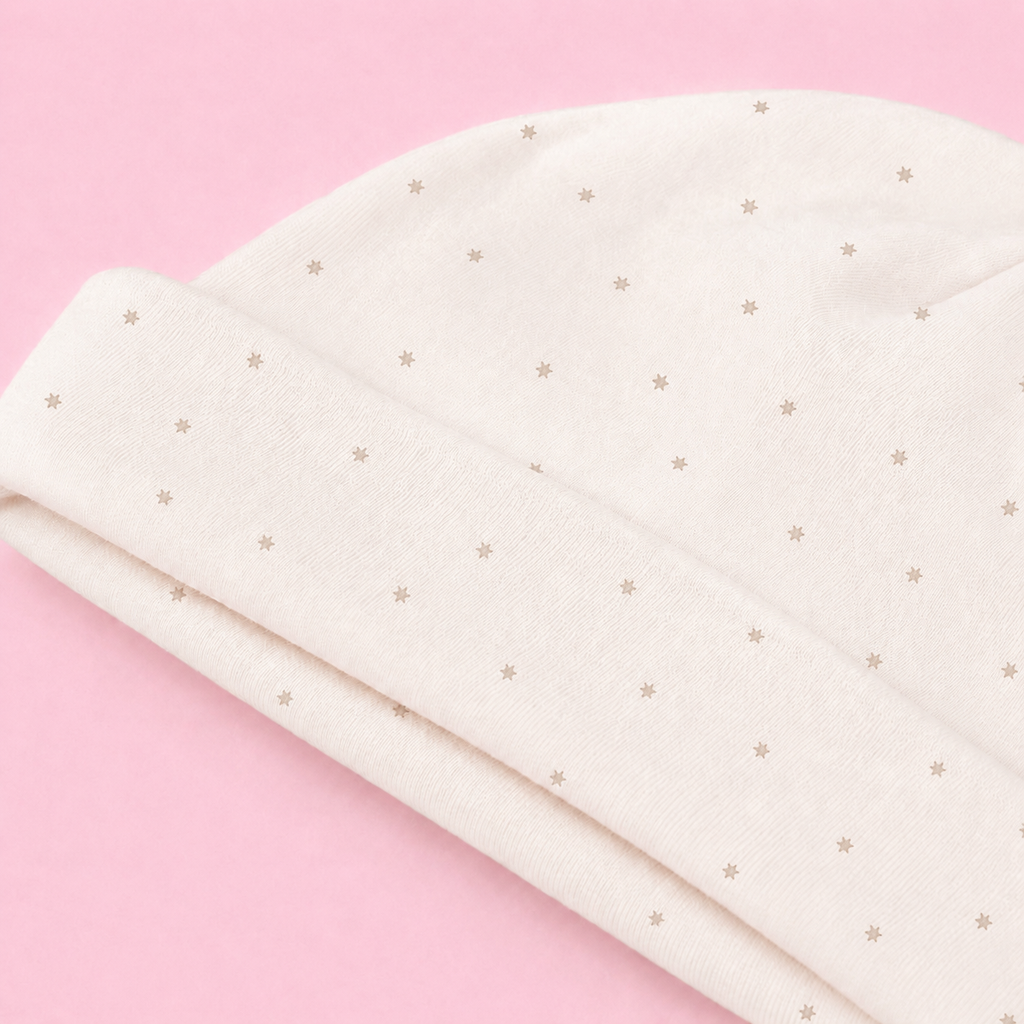Baby Cap, Mittens & Booties Set Star