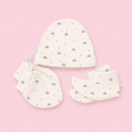 Baby Cap, Mittens & Booties Set | Turtle